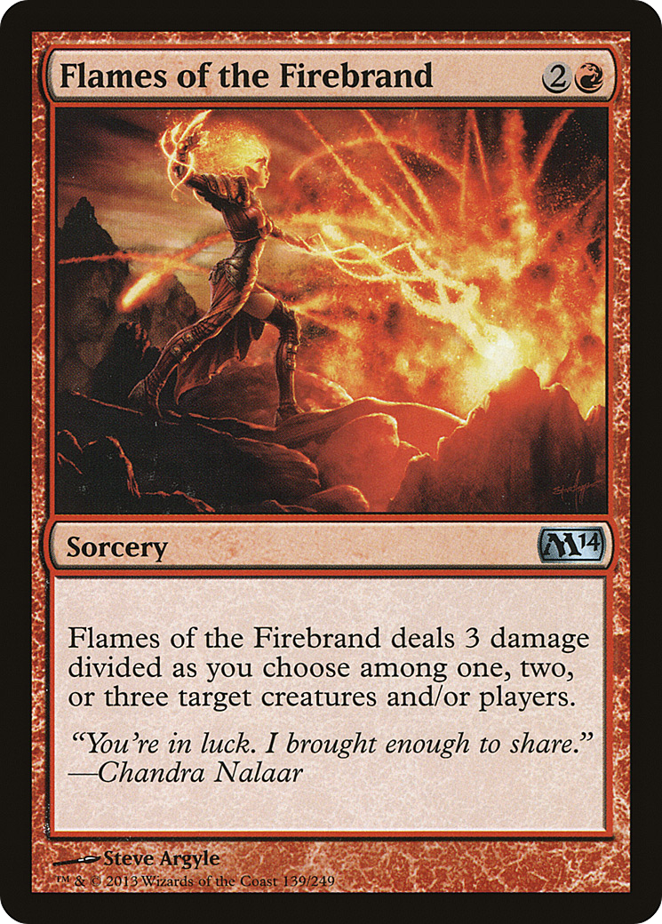 Flames of the Firebrand (M14-139) [Magic 2014] MTG Single Wizards of the Coast