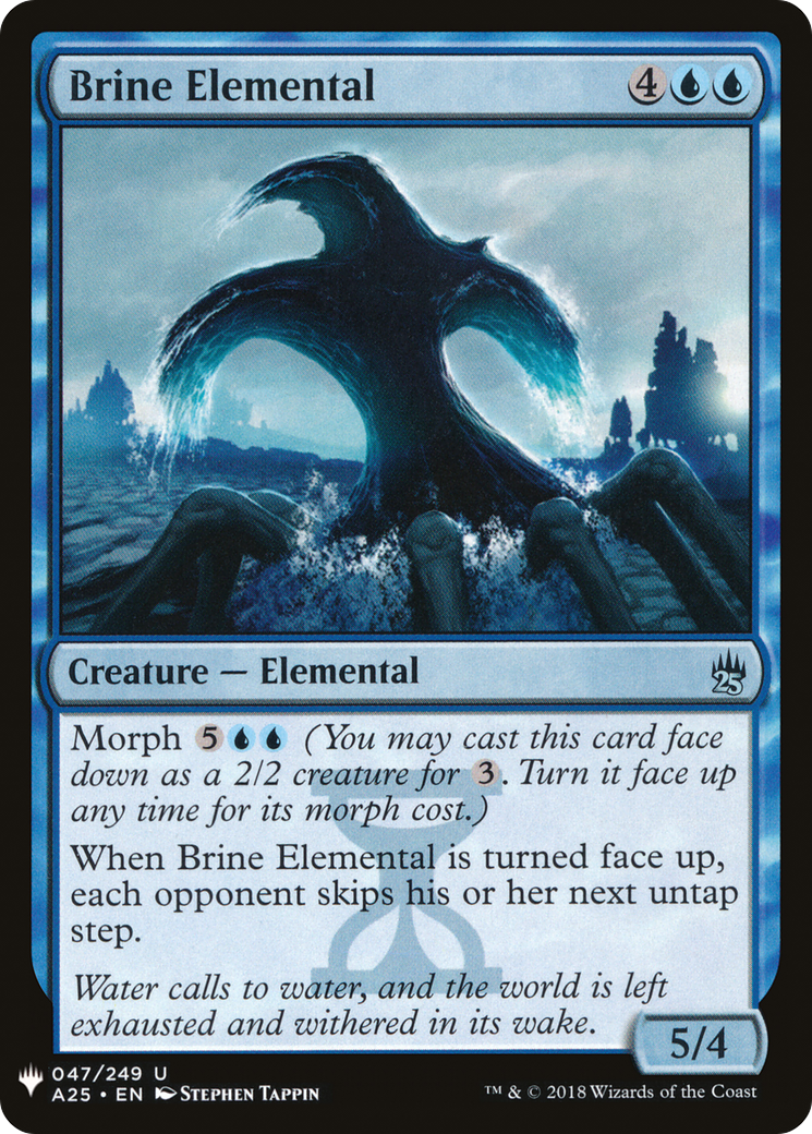 Brine Elemental (LIST-A25-47) [Mystery Booster] The List MTG Single Wizards of the Coast
