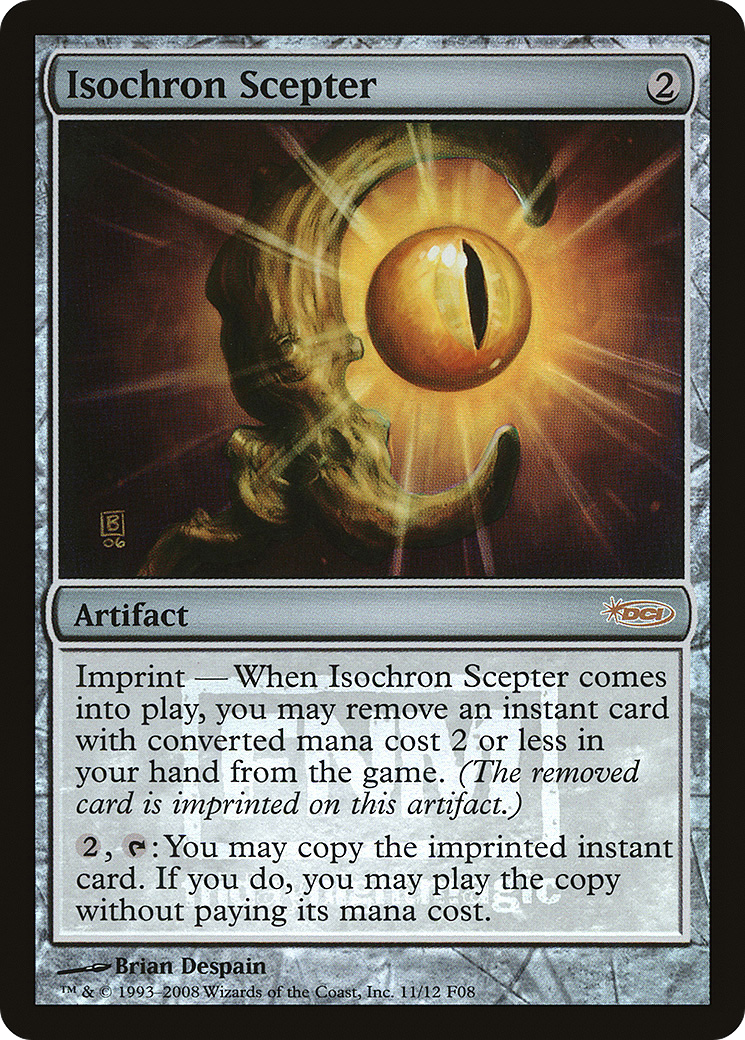 Isochron Scepter (FNM-) [Misc] Friday Night Magic 2008 Foil MTG Single Wizards of the Coast