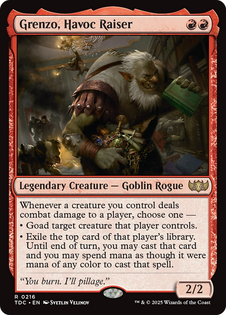 Grenzo, Havoc Raiser (TDC-216) [Commander: Tarkir: Dragonstorm] MTG Single Wizards of the Coast