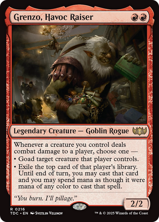 Grenzo, Havoc Raiser (TDC-216) [Commander: Tarkir: Dragonstorm] MTG Single Wizards of the Coast