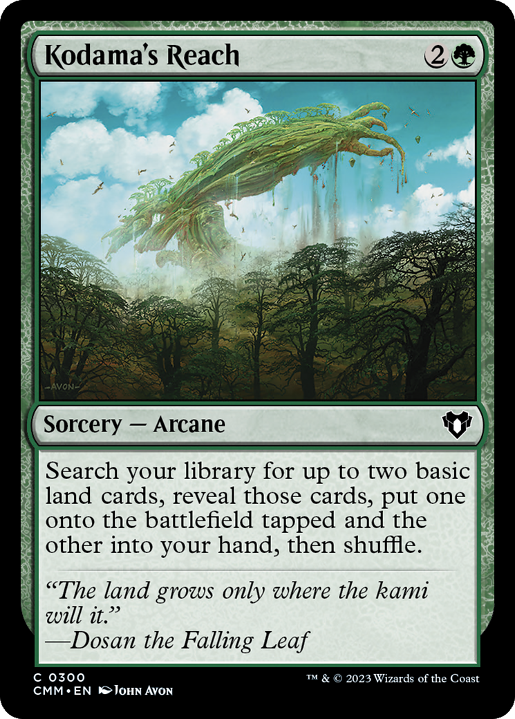 Kodama's Reach (CMM-300) [Commander Masters] MTG Single Wizards of the Coast