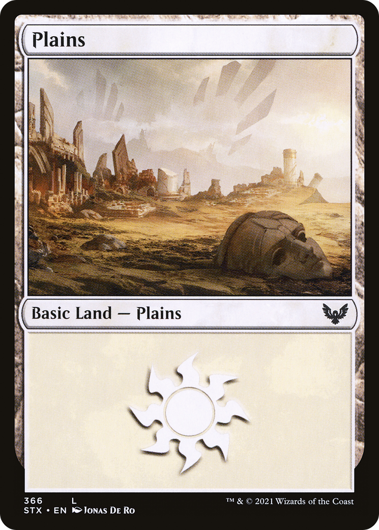 Plains (STX-366) [Strixhaven: School of Mages] Foil MTG Single Wizards of the Coast