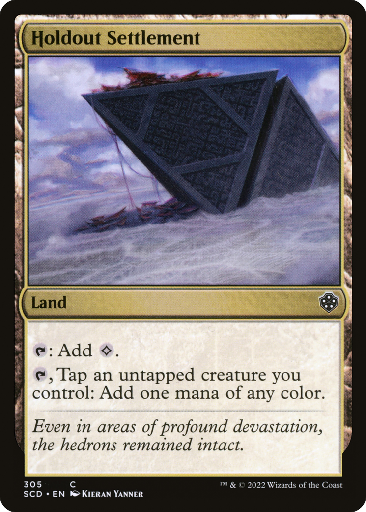Holdout Settlement (SCD-305) [Starter Commander Decks] MTG Single Wizards of the Coast