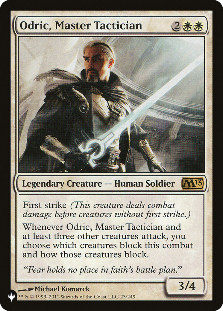 Odric, Master Tactician (LIST-M13-23) [Mystery Booster] The List MTG Single Wizards of the Coast