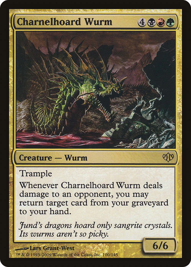 Charnelhoard Wurm (CON-100) [Conflux] Foil MTG Single Wizards of the Coast