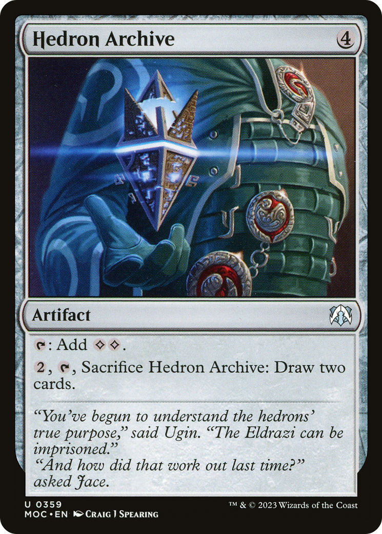 Hedron Archive (MOC-359) [March of the Machine Commander] MTG Single Wizards of the Coast