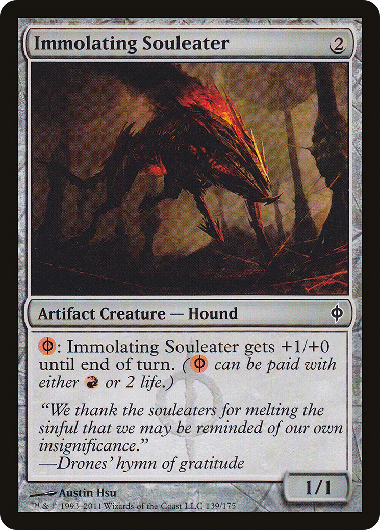 Immolating Souleater (NPH-139) [New Phyrexia] MTG Single Wizards of the Coast