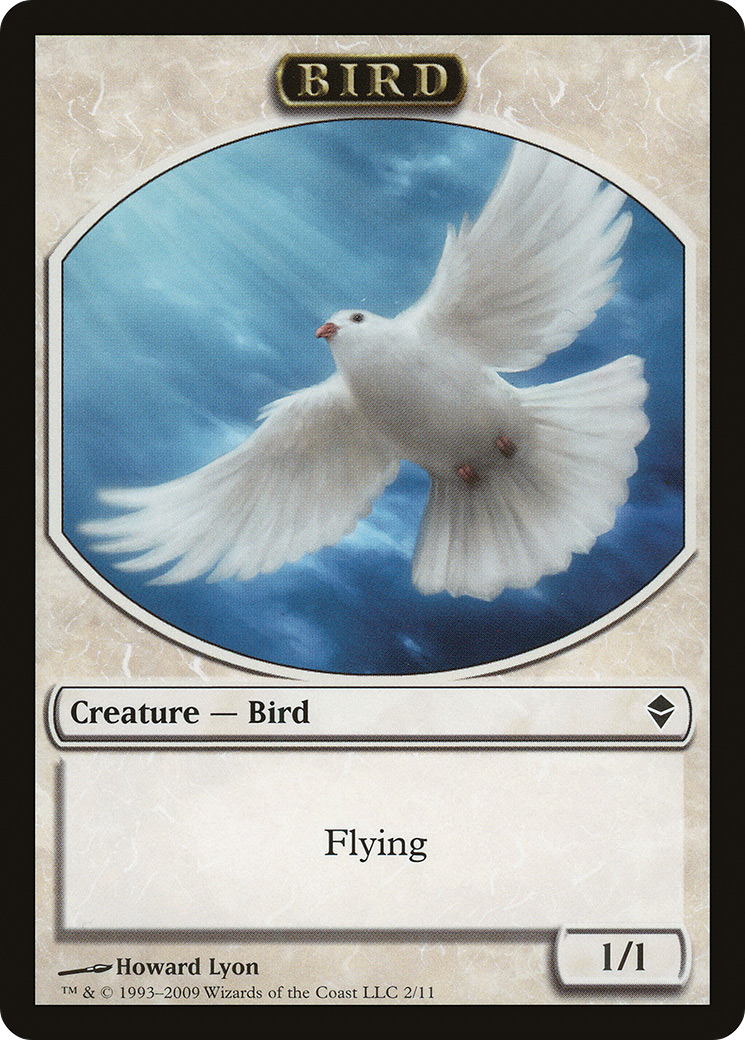 Bird Token (ZEN-002) [Tokens] Zendikar Tokens MTG Single Wizards of the Coast