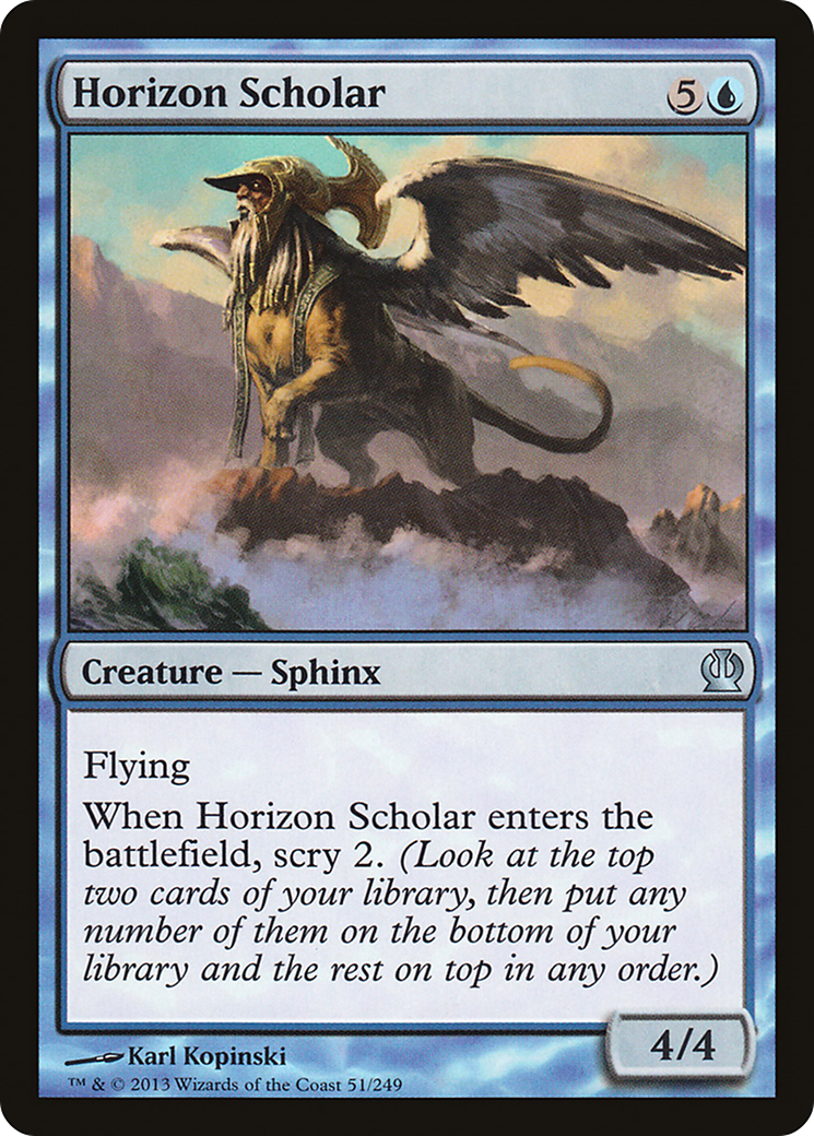 Horizon Scholar (THS-051) [Theros] Foil MTG Single Wizards of the Coast
