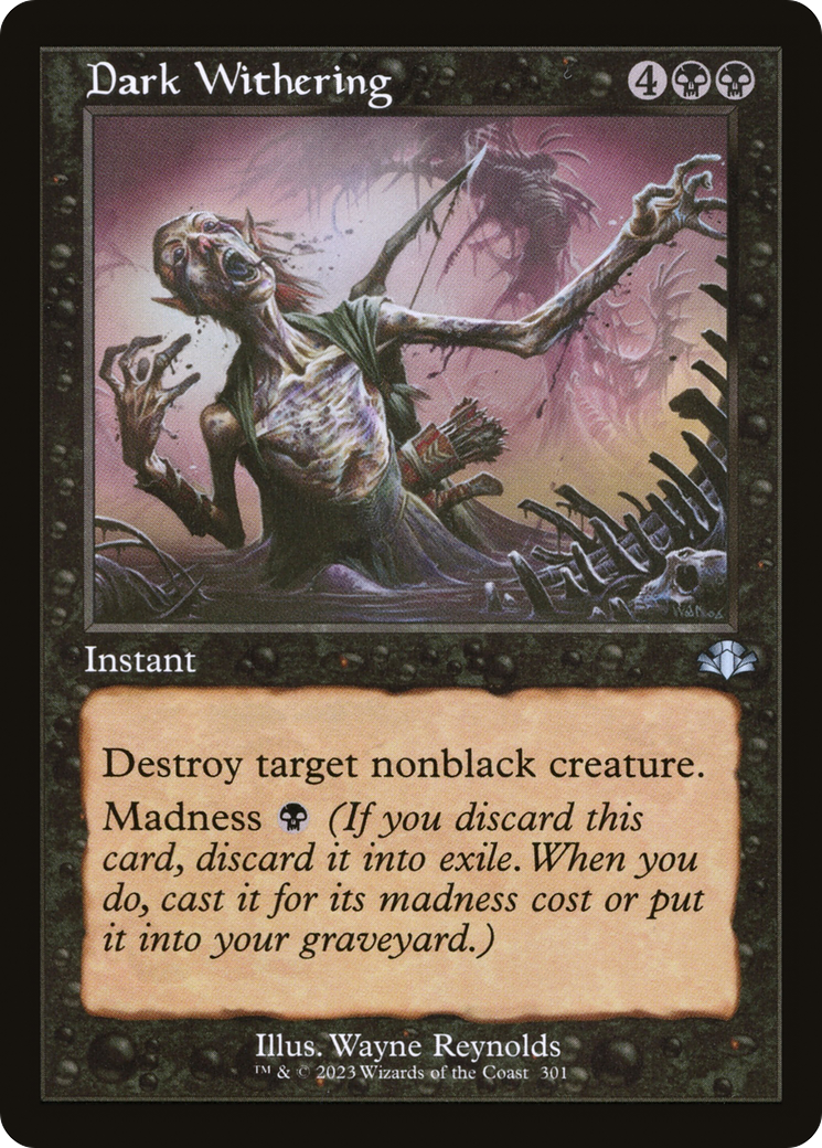 Dark Withering (DMR-301) [Dominaria Remastered] Foil MTG Single Wizards of the Coast