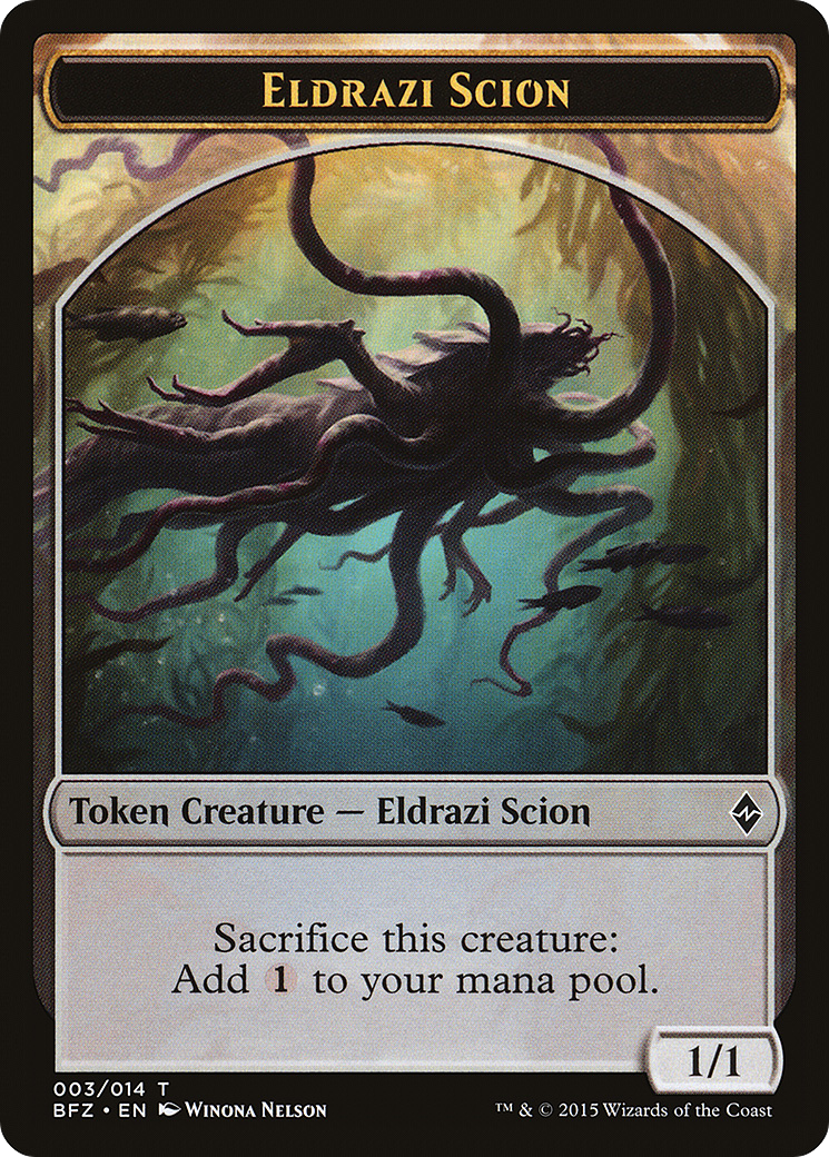 Eldrazi Scion Token (003) (BFZ-003) [Tokens] Battle for Zendikar Tokens MTG Single Wizards of the Coast