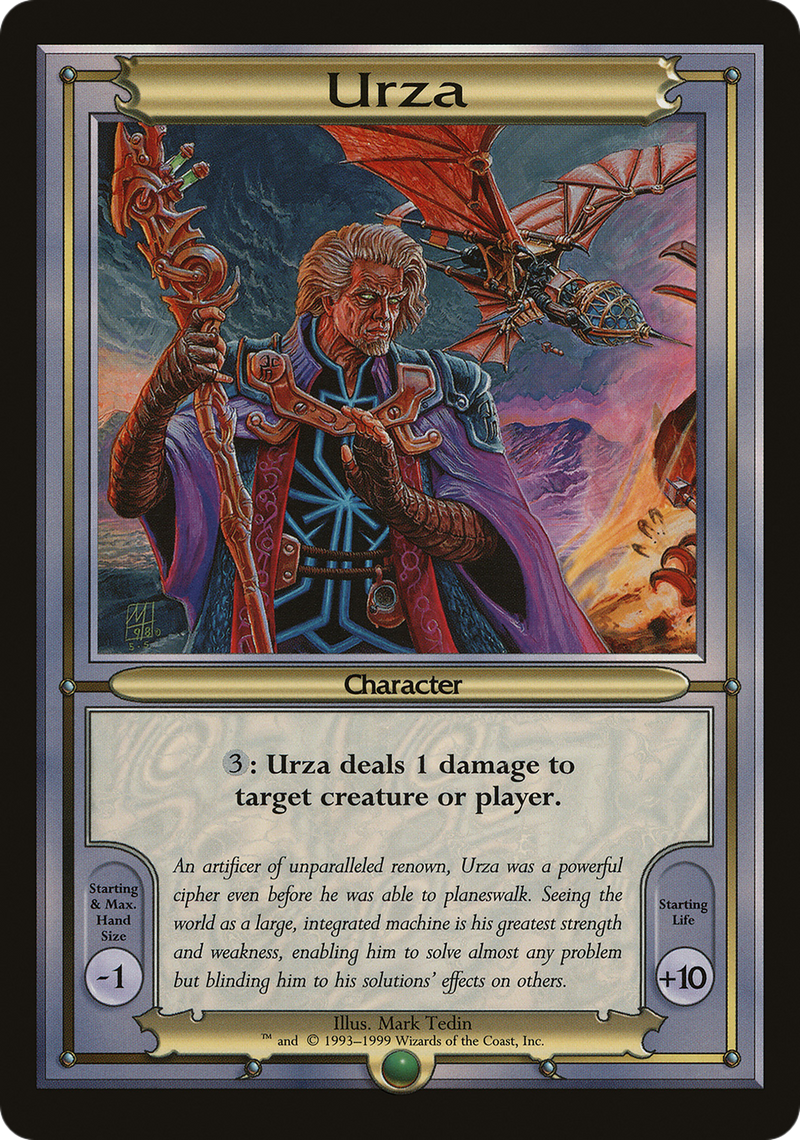 Urza (Oversize) (VNG-) [Oversized] Vanguard Series MTG Single Wizards of the Coast