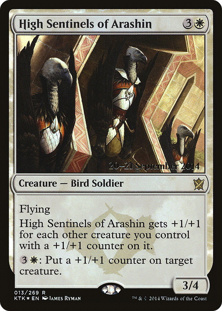 High Sentinels of Arashin (PRE-013) [Khans of Tarkir Promos] Foil MTG Single Wizards of the Coast