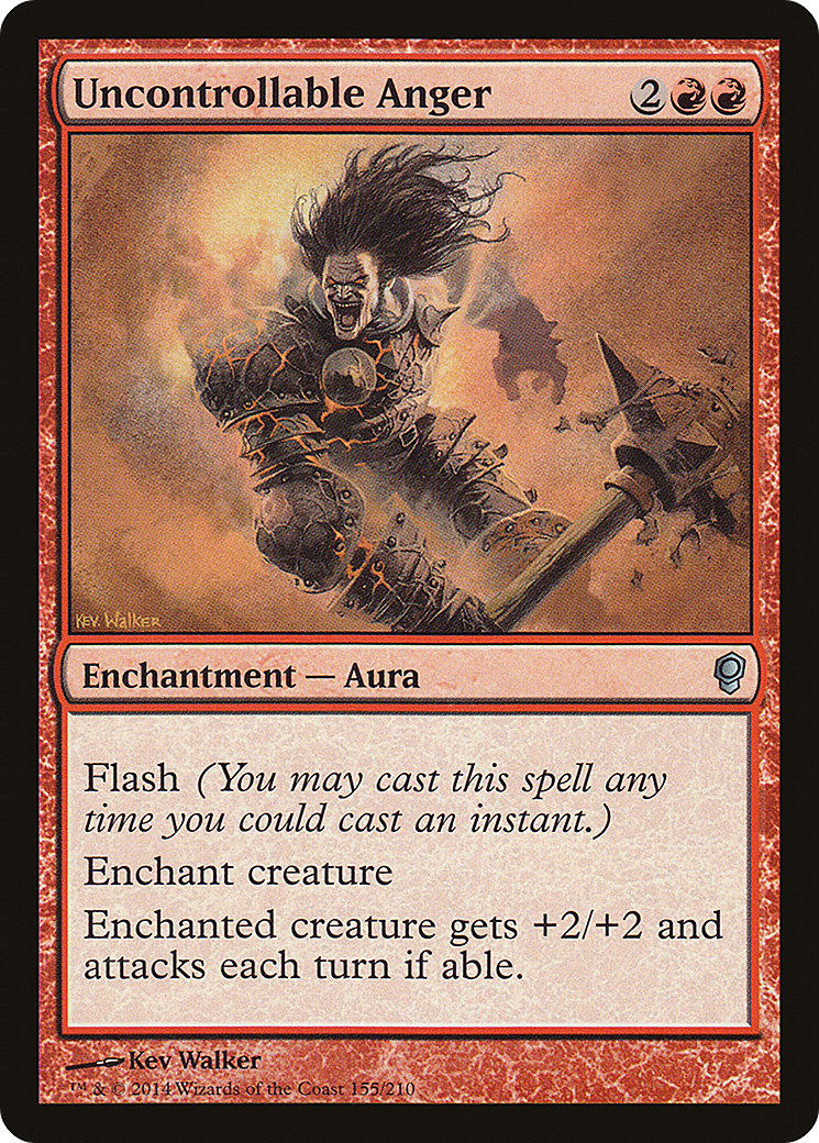Uncontrollable Anger (CNS-155) [Conspiracy] Foil MTG Single Wizards of the Coast