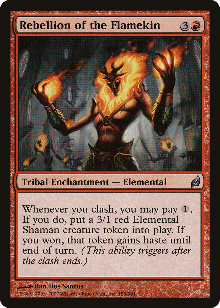 Rebellion of the Flamekin (LRW-188) [Lorwyn] Foil MTG Single Wizards of the Coast