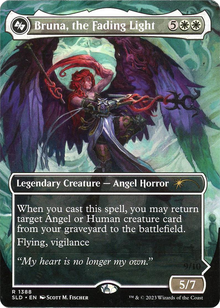 Bruna, the Fading Light (Display Commander) - Thick Stock (SLD-1388) [Secret Lair Drop] (Borderless)