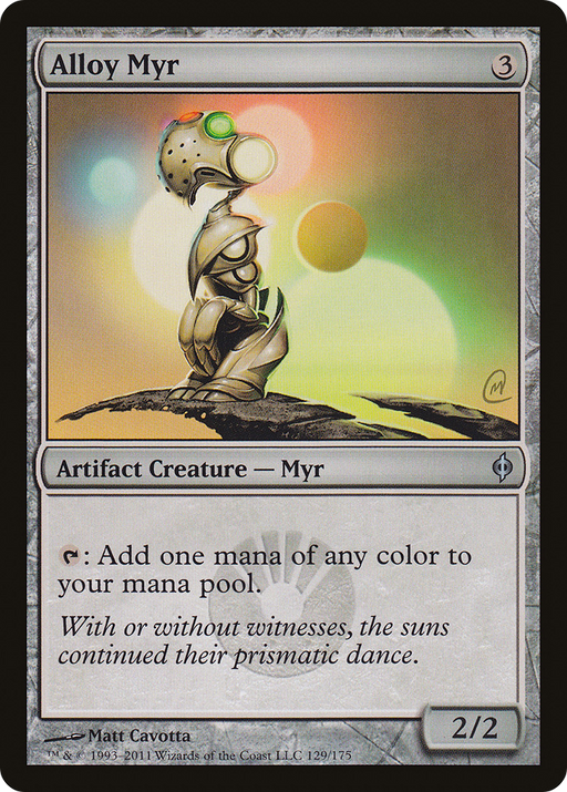Alloy Myr (NPH-129) [New Phyrexia] MTG Single Wizards of the Coast