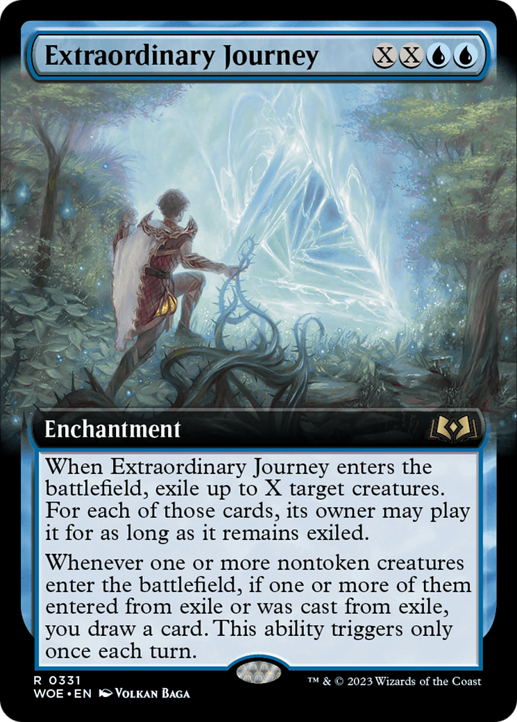 Extraordinary Journey (WOE-331) [Wilds of Eldraine] (Extended Art) Foil MTG Single Wizards of the Coast