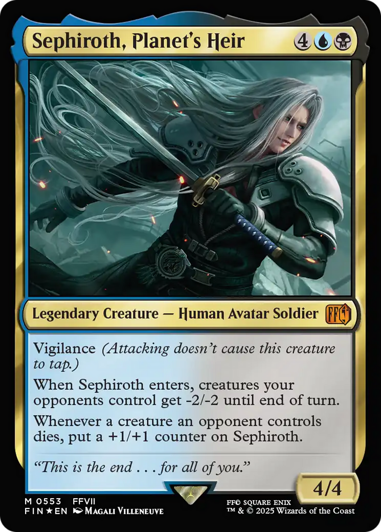 Sephiroth, Planet's Heir (FIN-553) [FINAL FANTASY] Foil MTG Single Wizards of the Coast