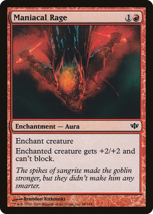 Maniacal Rage (CON-068) [Conflux] Foil MTG Single Wizards of the Coast