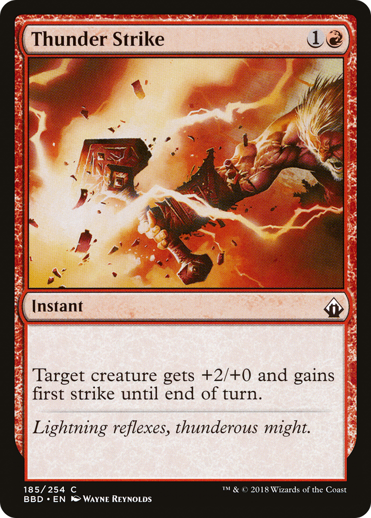Thunder Strike (BBD-185) [Battlebond] Foil MTG Single Wizards of the Coast