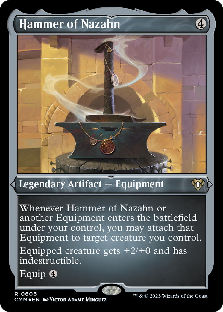 Hammer of Nazahn (CMM-606) [Commander Masters] Etched Foil MTG Single Wizards of the Coast