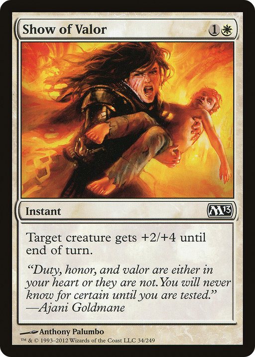 Show of Valor (M13-034) [Magic 2013] MTG Single Wizards of the Coast