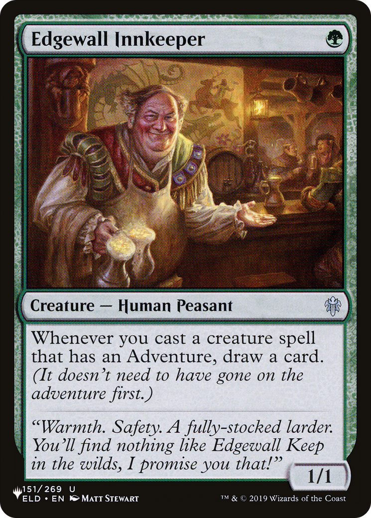Edgewall Innkeeper (LIST-ELD-151) [Mystery Booster] The List MTG Single Wizards of the Coast