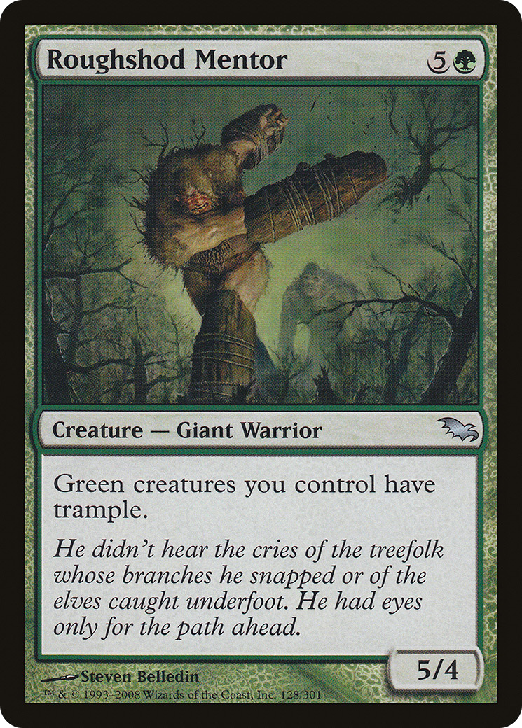 Roughshod Mentor (SHM-128) [Shadowmoor] Foil MTG Single Wizards of the Coast