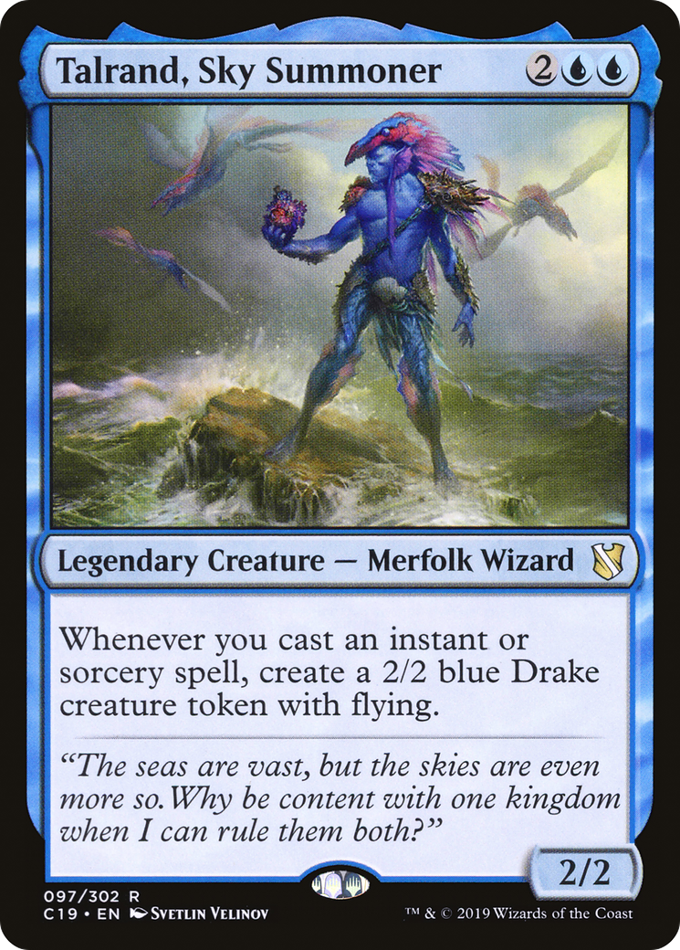 Talrand, Sky Summoner (C19-097) [Commander 2019] MTG Single Wizards of the Coast
