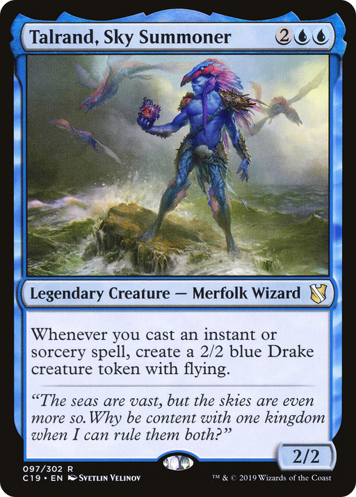 Talrand, Sky Summoner (C19-097) [Commander 2019] MTG Single Wizards of the Coast