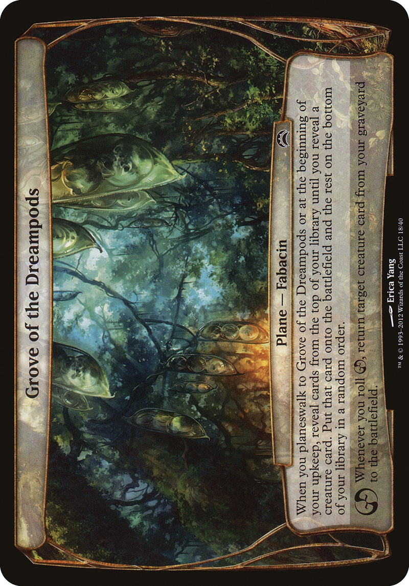 Grove of the Dreampods (Planechase 2012) (OVER-018) [Oversized] Planechase 2012 Planes MTG Single Wizards of the Coast