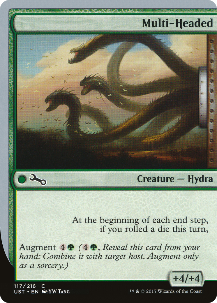 Multi-Headed (UST-117) [Unstable] Foil MTG Single Wizards of the Coast