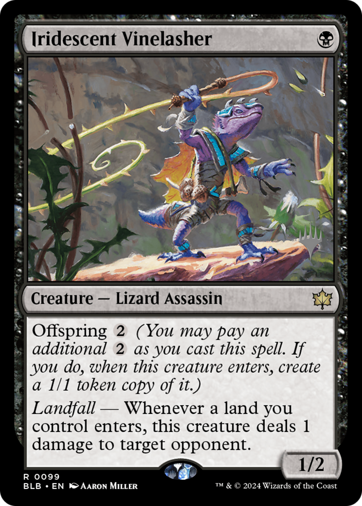 Iridescent Vinelasher (PPBLB-099) [Bloomburrow Promos] MTG Single Wizards of the Coast