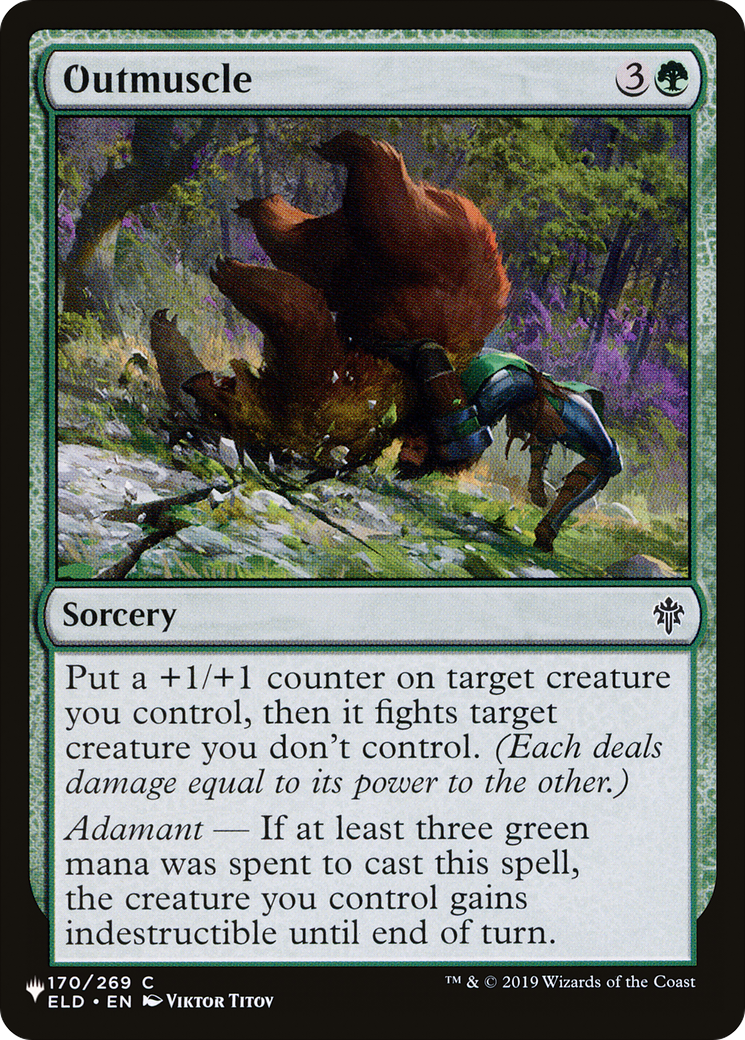 Outmuscle (LIST-ELD-170) [Mystery Booster] The List MTG Single Wizards of the Coast