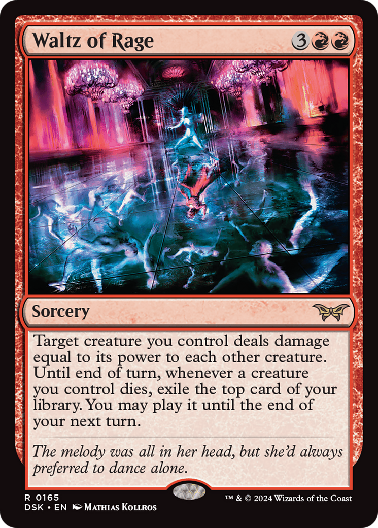 Waltz of Rage (DSK-165) [Duskmourn: House of Horror] Foil MTG Single Wizards of the Coast
