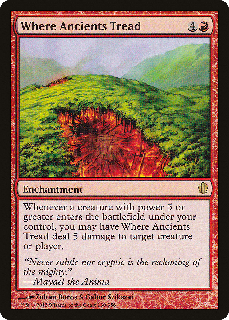 Where Ancients Tread (C13-130) [Commander 2013] MTG Single Wizards of the Coast