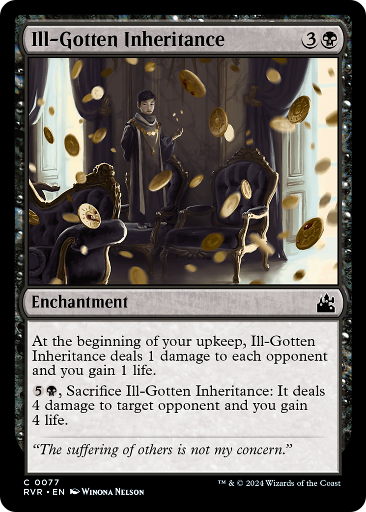 Ill-Gotten Inheritance (RVR-077) [Ravnica Remastered] Foil MTG Single Wizards of the Coast