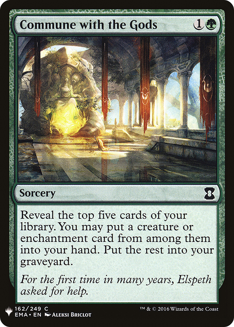 Commune with the Gods (LIST-EMA-162) [Mystery Booster] The List MTG Single Wizards of the Coast