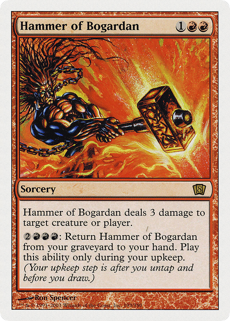 Hammer of Bogardan (8ED-193) [8th Edition] Foil MTG Single Wizards of the Coast