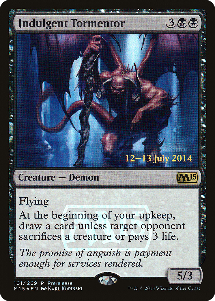 Indulgent Tormentor (PRE-101) [Magic 2015 Promos] Foil MTG Single Wizards of the Coast