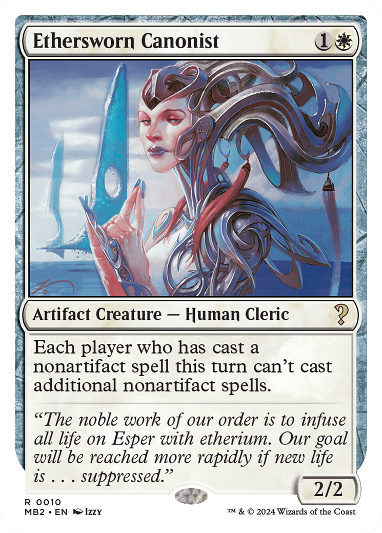 Ethersworn Canonist (White Border) (MB2-010) [Mystery Booster] Mystery Booster 2 MTG Single Wizards of the Coast