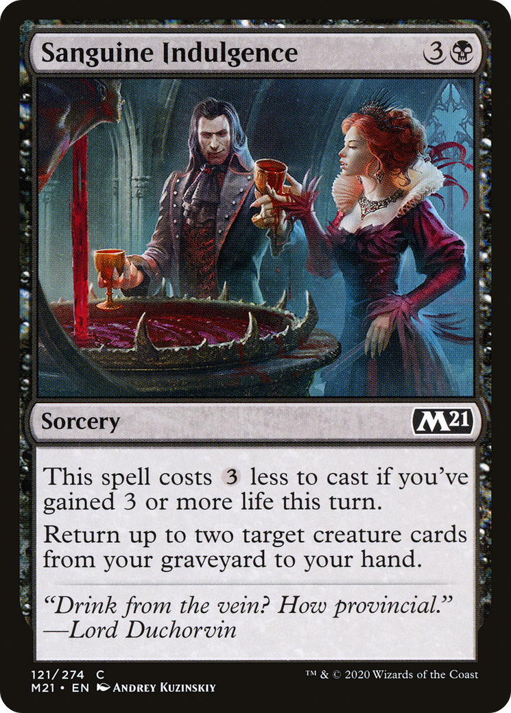 Sanguine Indulgence (M21-121) [Core Set 2021] MTG Single Wizards of the Coast