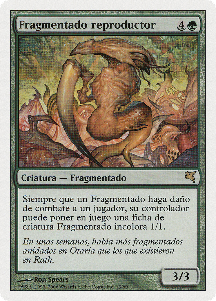 Brood Sliver (Spanish) - "Fragmentado reproductor" (PSAL-D13) [Misc] Salvat 2005 MTG Single Wizards of the Coast