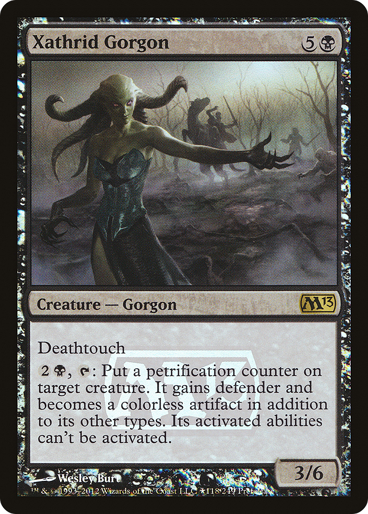 Xathrid Gorgon (PRE-118★) [Magic 2013 Promos] Foil MTG Single Wizards of the Coast