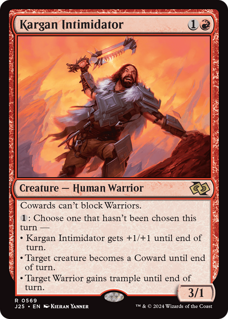 Kargan Intimidator (J25-569) [Foundations Jumpstart] MTG Single Wizards of the Coast