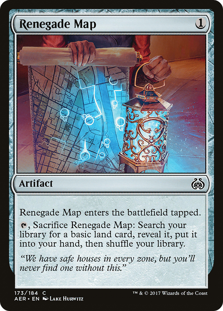 Renegade Map (AER-173) [Aether Revolt] Foil MTG Single Wizards of the Coast