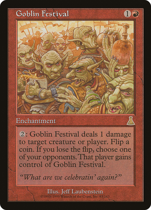 Goblin Festival (UDS-083) [Urza's Destiny] MTG Single Wizards of the Coast