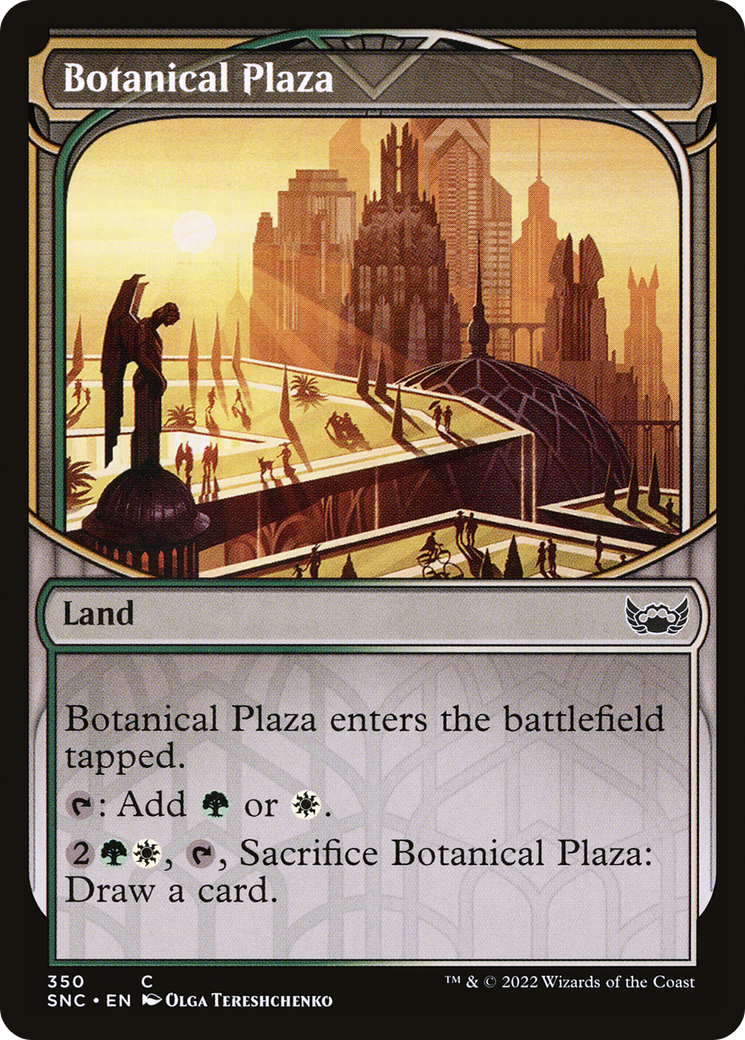 Botanical Plaza (SNC-350) [Streets of New Capenna] (Showcase) MTG Single Wizards of the Coast